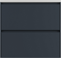 Style Line Тумба с раковиной Лима 60 Plus подвесная эмаль графит матовая – фотография-1